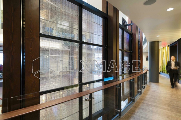 LUXMAGE's indoor transparent LED display 