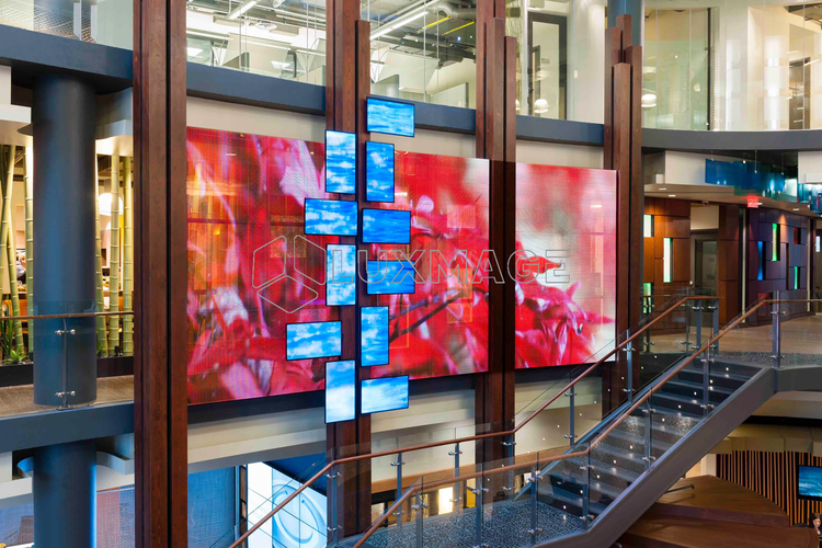 LUXMAGE's indoor transparent LED display 