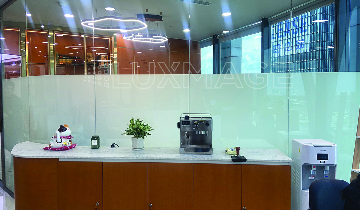 Smart window film for office applications