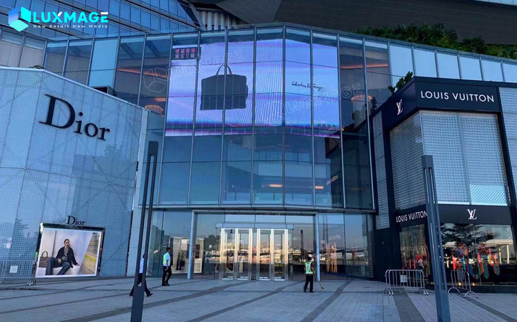 Transparent LED screen wall design leads the new trend of outdoor advertising