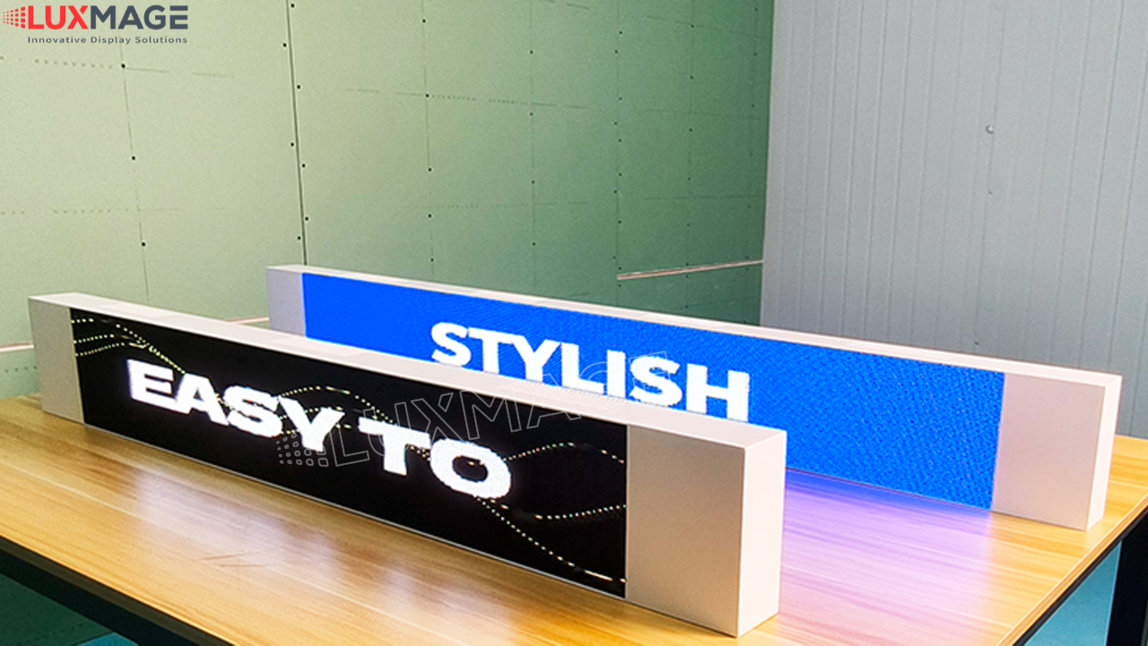 "P1.25 high resolution indoor COB LED lettering board