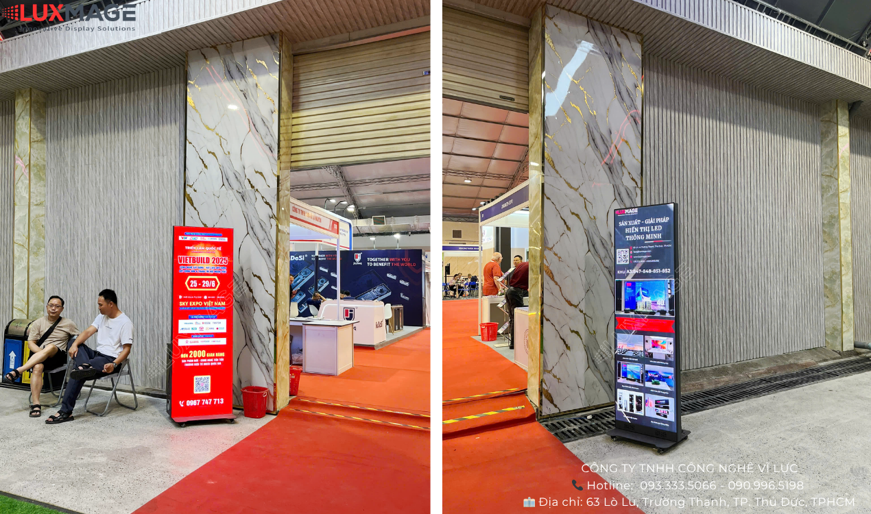 Electronic standee rental service in HCMC
