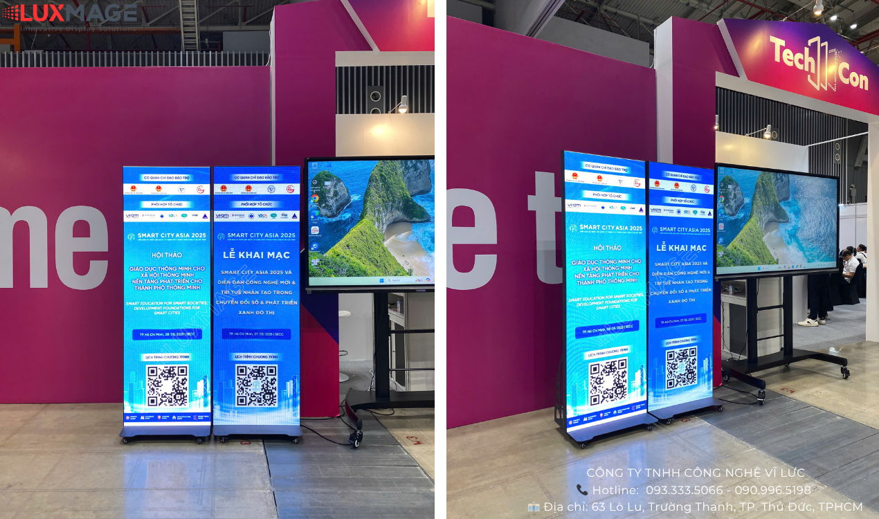 Led standee rental at events - exhibitions