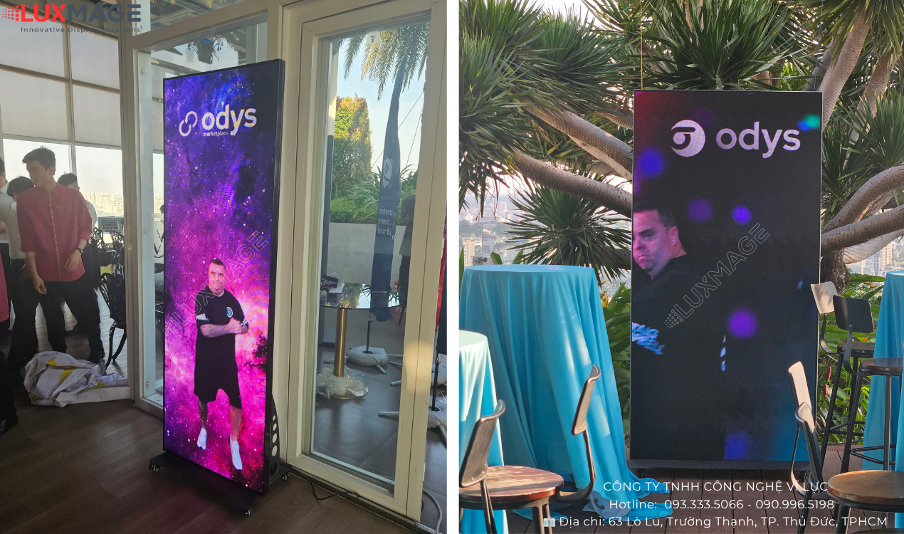 Digital LED standee to display images - videos - professional advertising messages