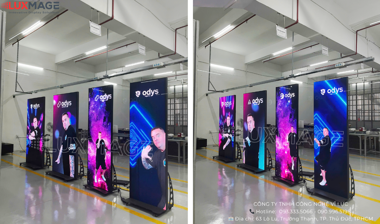 Electronic standee rental service in HCMC