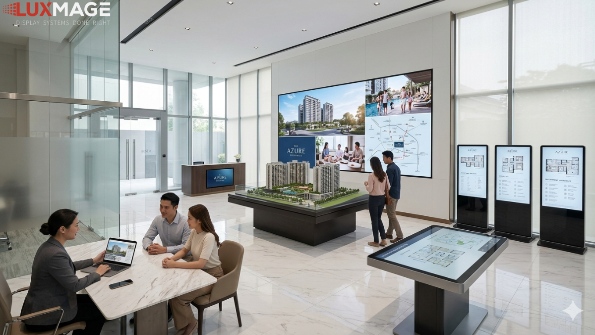 Modern digital real estate showroom