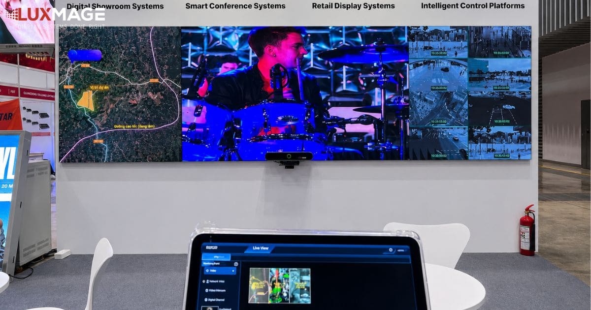 Giải pháp hệ thống màn hình LED phòng trưng bày kỹ thuật số (Digital Showroom)