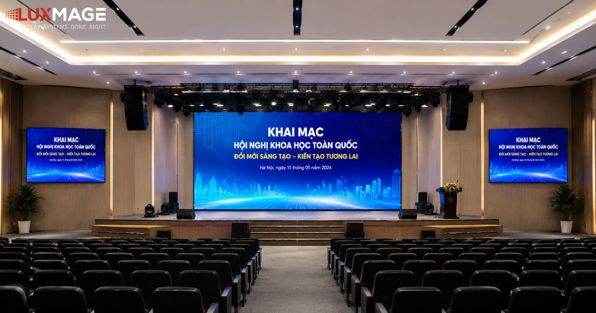 Hệ thống màn hình Led hội trường