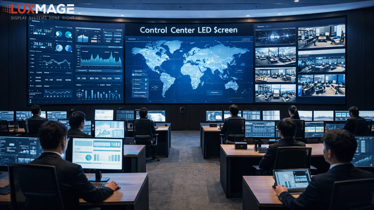 Command Center LED Screen | 24/7 System Operation Solutions