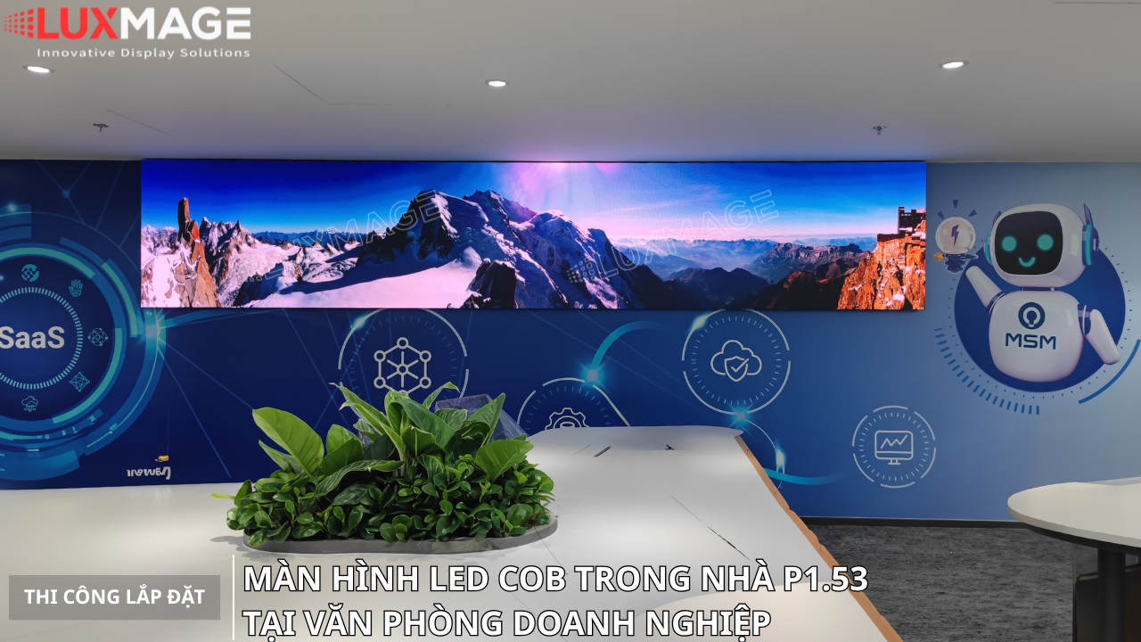 Màn Hình LED COB Trong Nhà Tại Văn Phòng Doanh Nghiệp