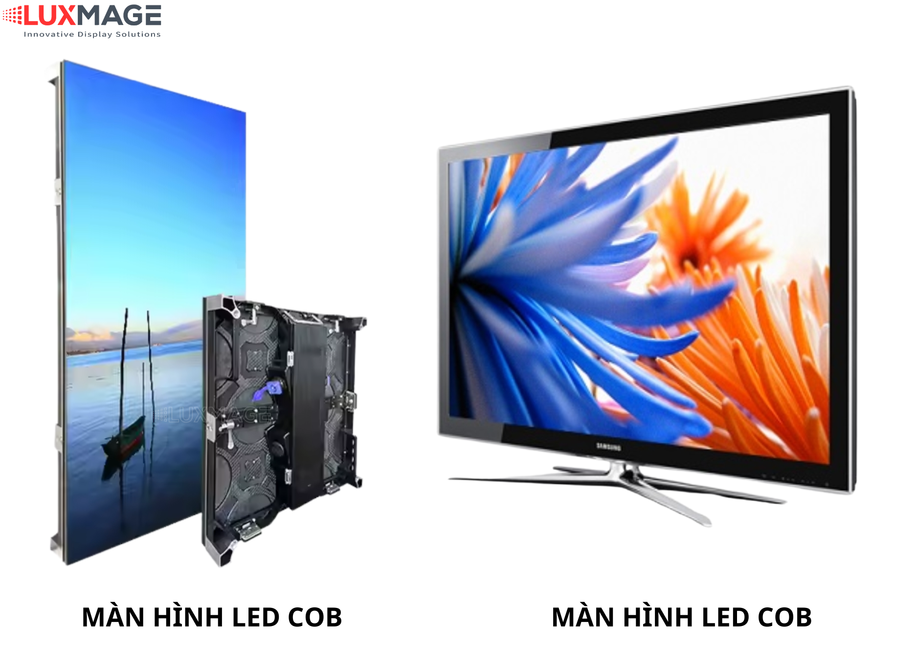 Comparing COB LED display pixels with traditional LED technologies.