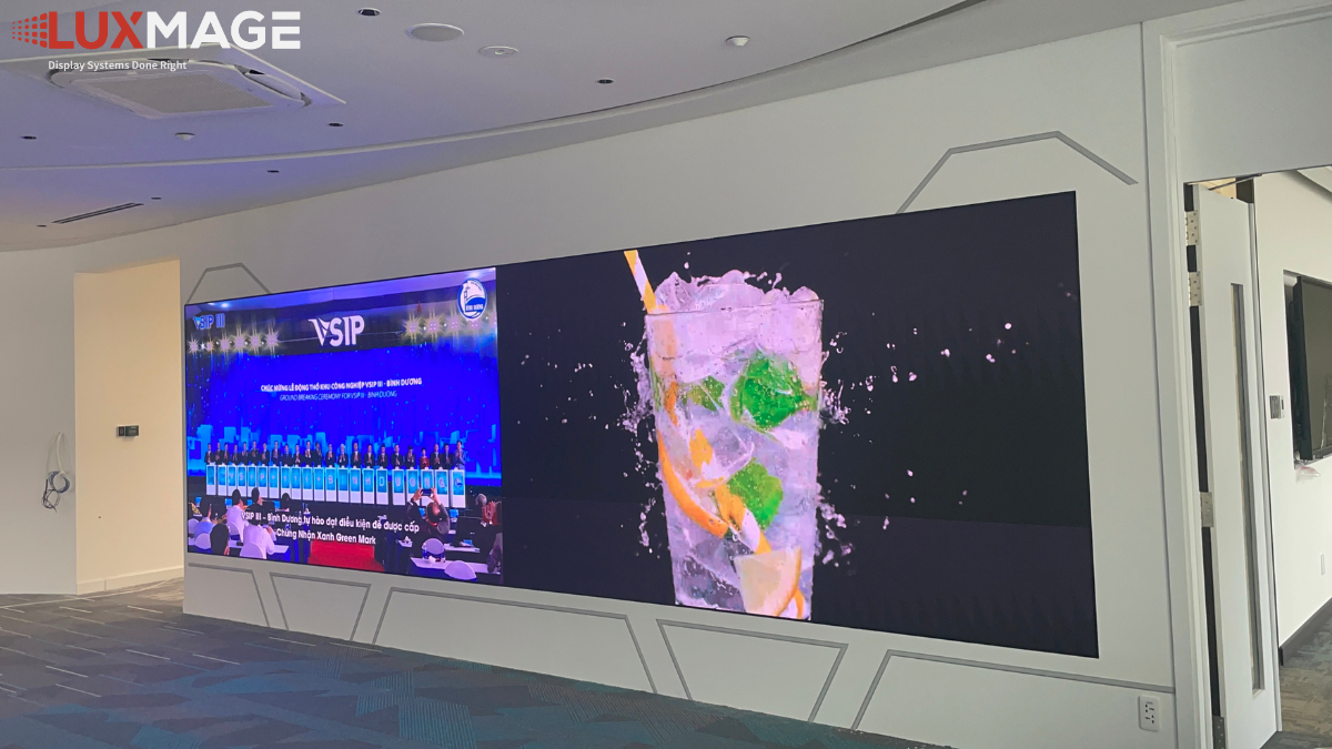 Giải pháp màn hình LED cho doanh nghiệp giúp nâng tầm không gian phòng họp và hệ thống hiển thị trung tâm.