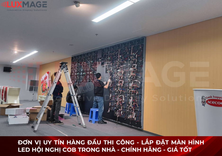 Install LED screens for large-scale conferences