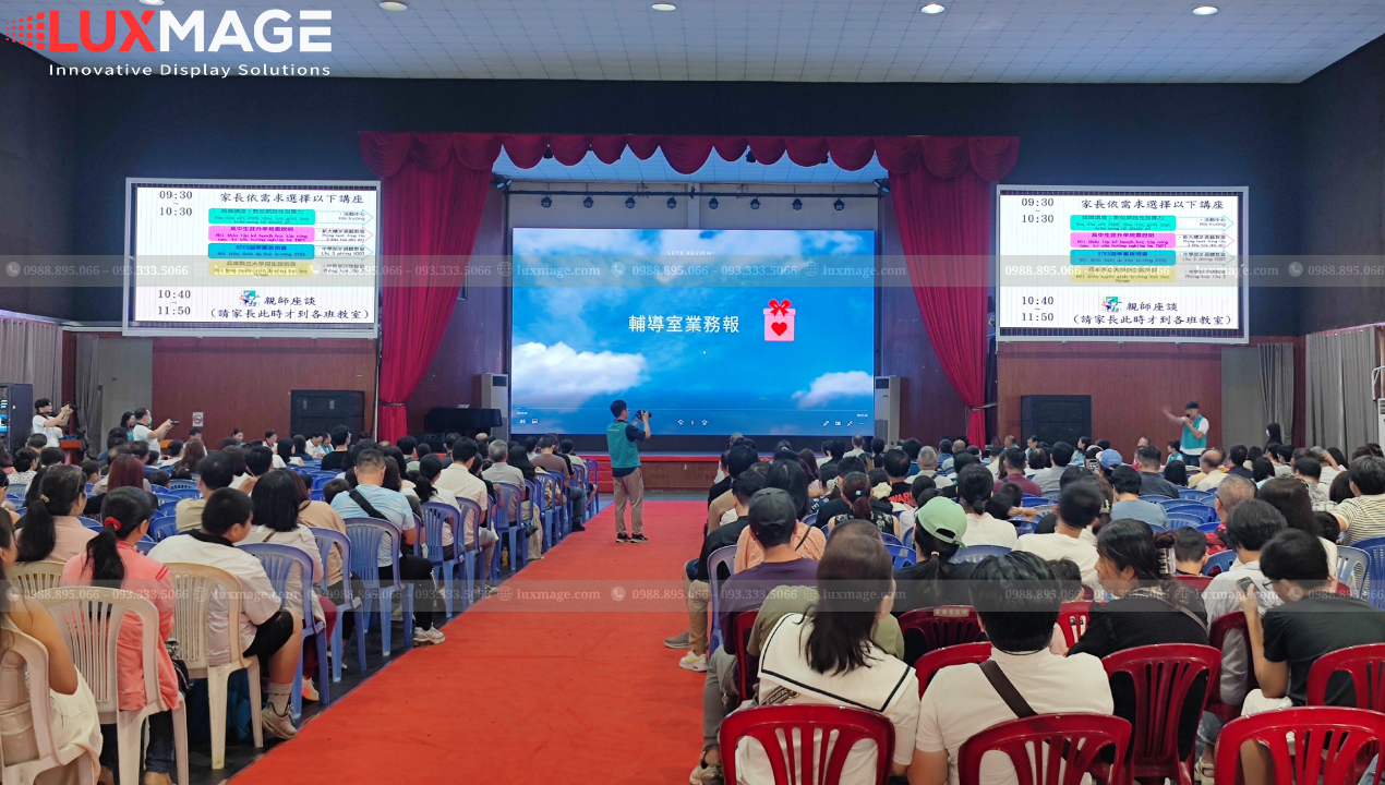 Luxmage specializes in professional installation of LED screens for auditoriums.