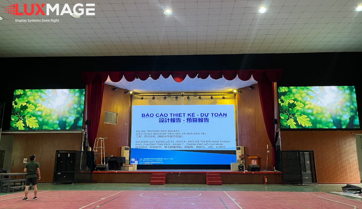 Giải pháp màn hình LED hội trường theo từng mức ngân sách