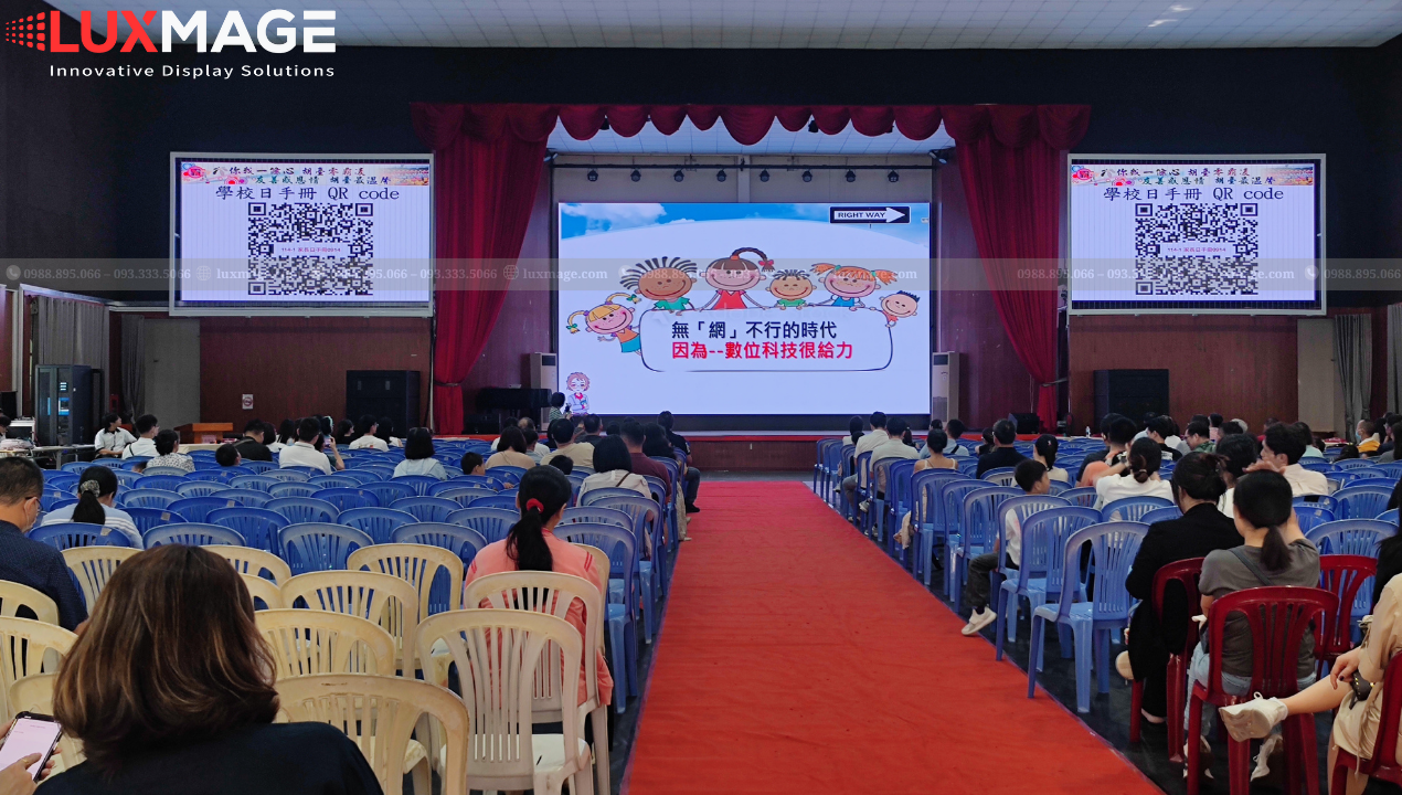 Luxmage specializes in professional installation of LED screens for auditoriums.