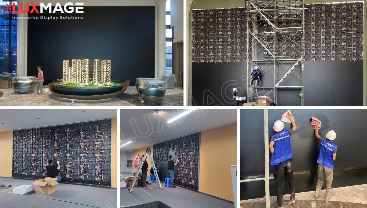 Professional COB LED screen installation package