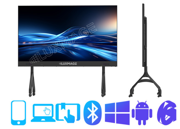 Luxmage meeting room LED screen uses COB technology, saves electricity, realistic images, smart management. Professional installation, transparent quotation.