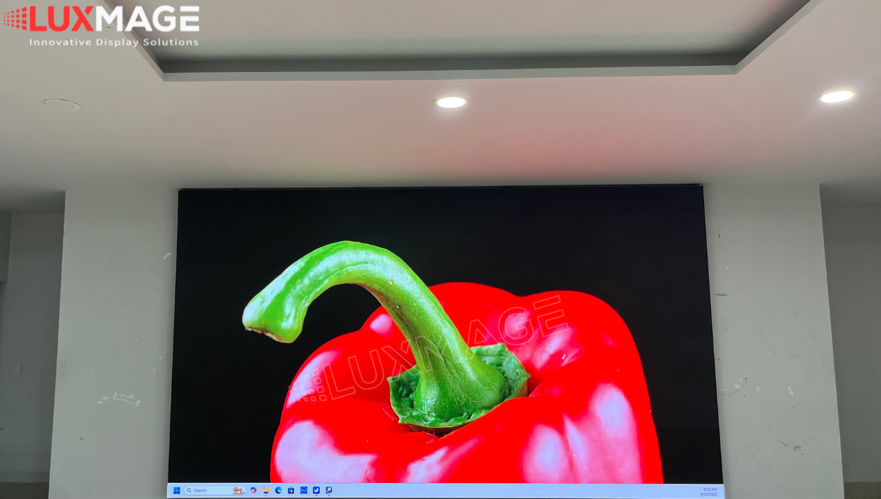 LED screens are superior in brightness, longevity and aesthetics.