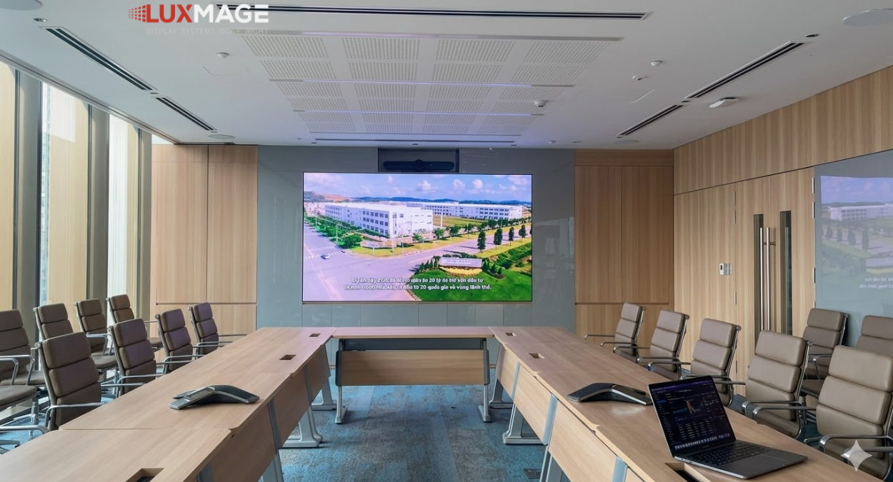 LED screens maintain sharpness even when the backlight is on, while projectors suffer from faded colors and blurry text.