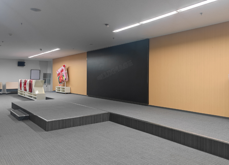Installing Luxmage meeting room LED screens - modern display solutions for professional spaces.