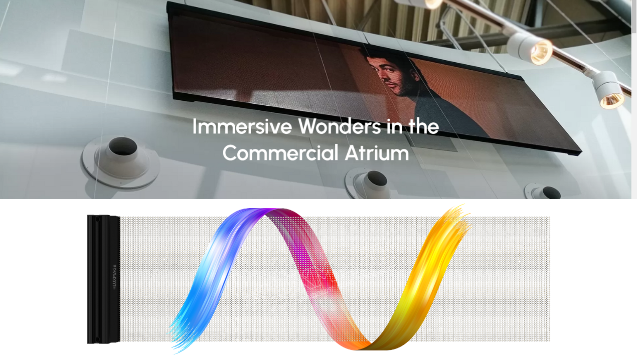 transparent led poster screen