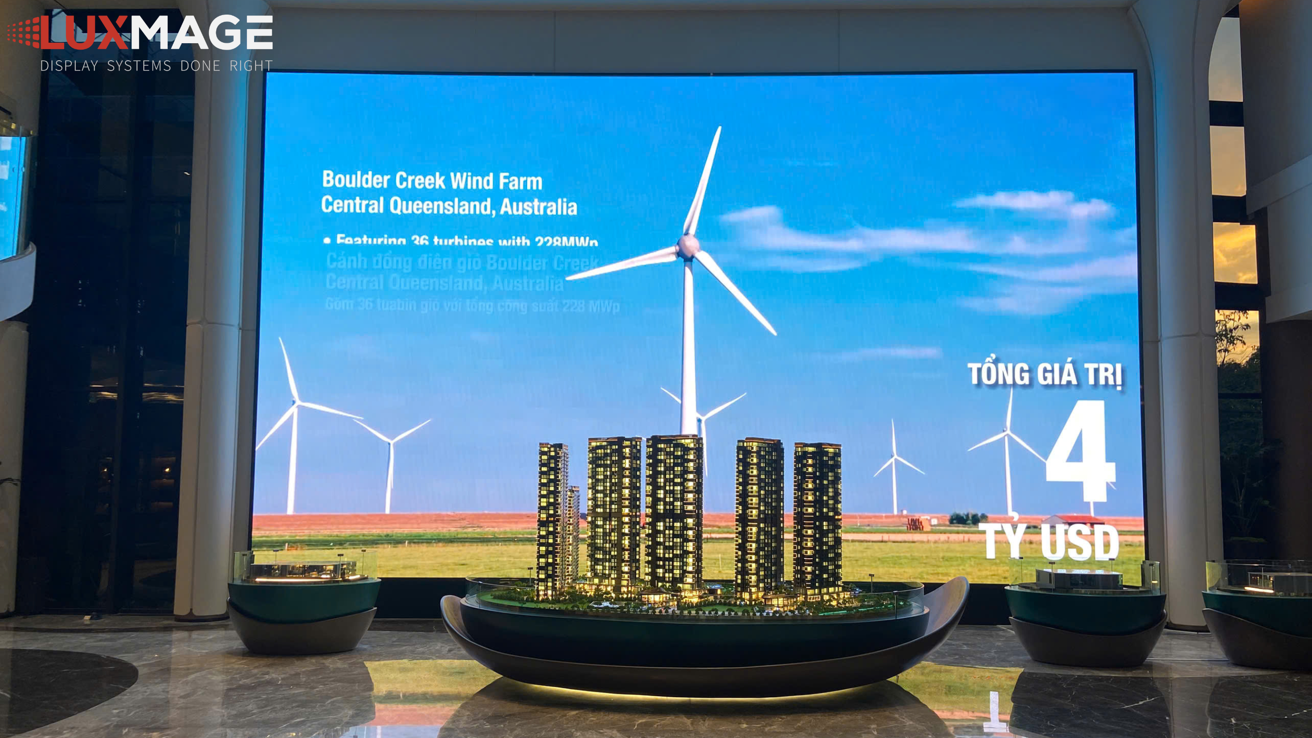 Digital Showrooms utilize LED screens and interactive technology in their displays.