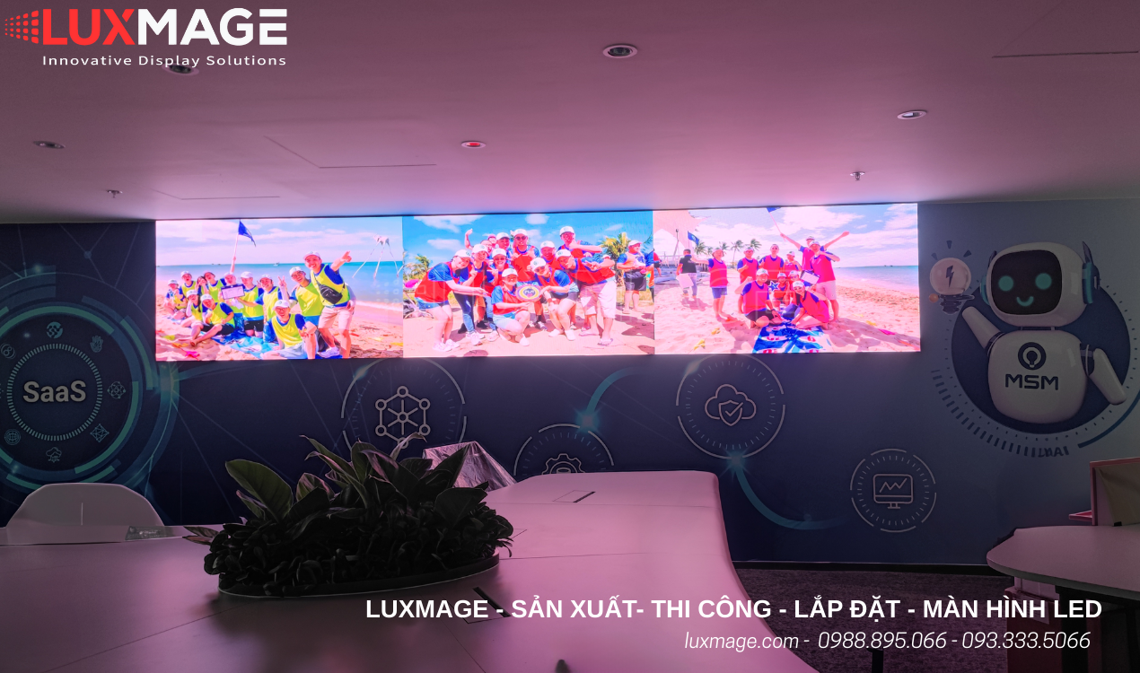 Màn hình LED tại văn phòng doanh nghiệp
