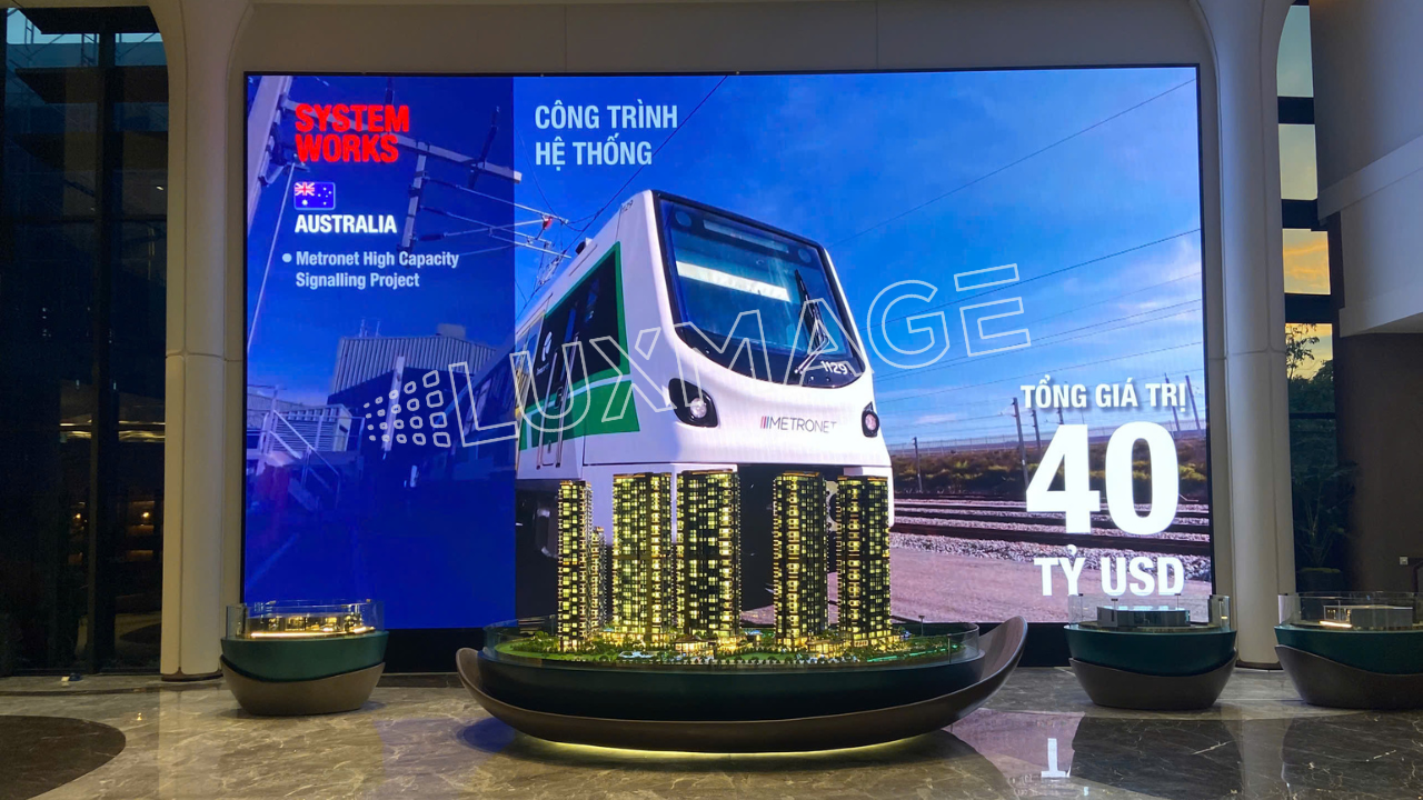 Màn hình led tại trung tâm thương mại - showroom