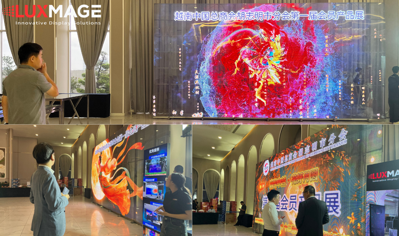 Transparent LED screens at trade shows, product launch events, car showrooms, high-end stores, where luxury, modernity and visual accents are required.