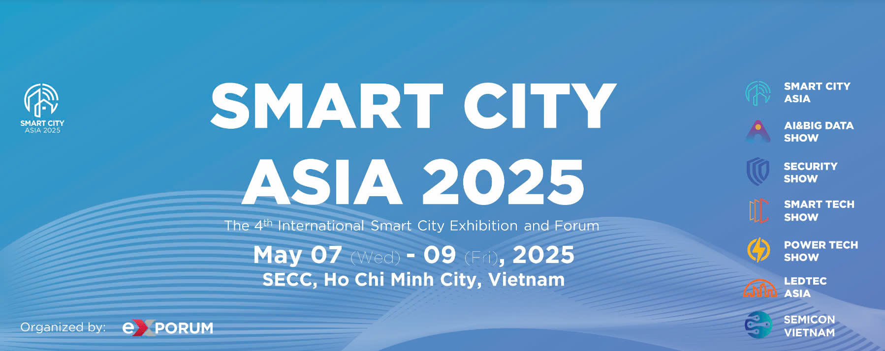 Triển lãm quốc tế Smart City Asia 2025 – sự kiện chuyên ngành hàng đầu trong lĩnh vực công nghệ và giải pháp thành phố thông minh